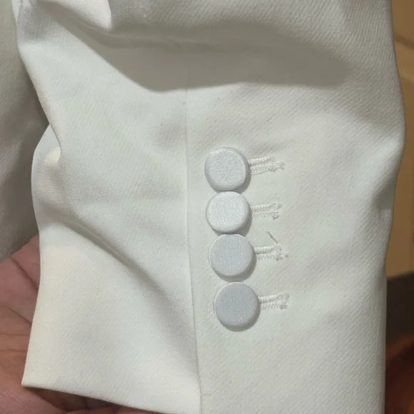 Zara Women's Cream Blazer Jacket - Picture 6 of 6